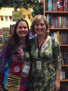 With Heather Lyon.  We LOVE Lyon Bookstore!!