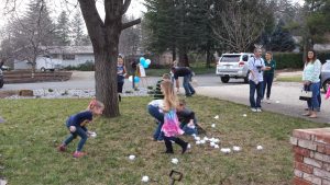 Outdoor Yarn Snowball Fight