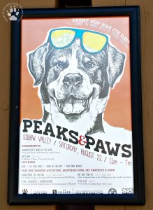 Peaks & Paws Sign