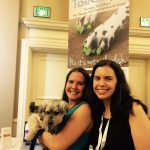 Photo of Dr. Buzby, Denise and Shasta at BlogPaws
