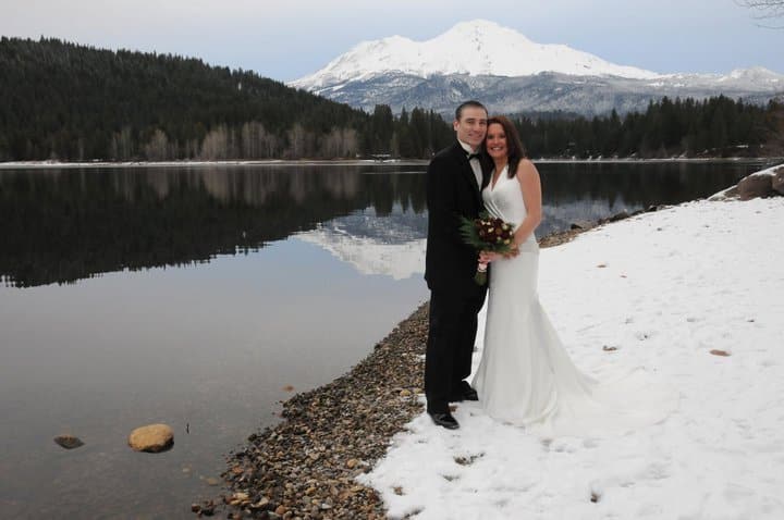 Denise and Denton Gruzensky's Wedding Photo at Mount Shasta