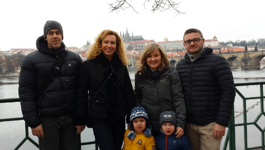 Friends in Prague during IVF treatments
